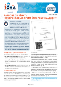 Rapport du Sénat : Irresponsables ? peut-être pas finalement