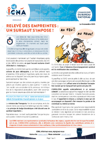 Relevé des empreintes : un sursaut s’impose !