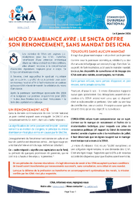 Micro d’ambiance AVRE : le SNCTA offre son renoncement, sans mandat des ICNA