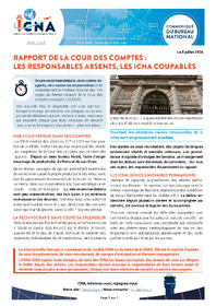 Rapport de la Cour des comptes : les responsables absents, les ICNA coupables