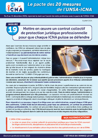 Mesure 19 : Mettre en œuvre un contrat collectif de protection juridique professionnelle pour que chaque ICNA puisse se défendre