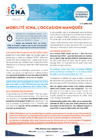Mobilité ICNA, l’occasion manquée