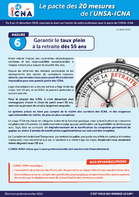 Mesure 6 : Garantir le taux plein à la retraite dès 55 ans