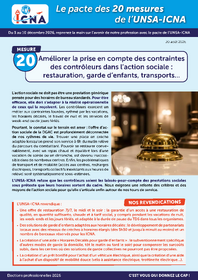Mesure 20 : Améliorer la prise en compte des contraintes des contrôleurs dans l’action sociale : restauration, garde d’enfants, transports...