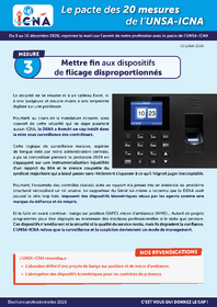 Mesure 3 : Mettre fin aux dispositifs de flicage disproportionnés