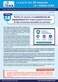 Mesure 18 : Mettre en œuvre une plateforme de signalement des risques psychosociaux et des violences sexuelles et sexistes
