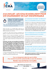3 & 4 juillet : les ICNA se mobilisent pour un changement de cap indispensable