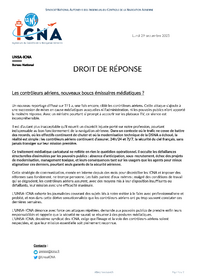 Droit de réponse - Les contrôleurs aériens, nouveaux boucs émissaires médiatiques ?