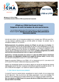 4F aux CRNA SO ET O : EXIGEONS UN OUTIL PERFORMANT !