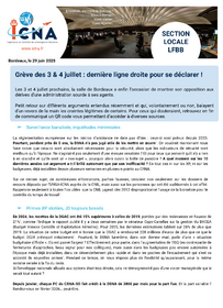 Grève de 3 et 4 juillet : dernière ligne droite pour se déclarer