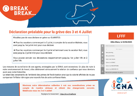 Déclaration préalable pour la grève des 3 et 4 Juillet 2025