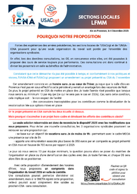 Pourquoi notre proposition