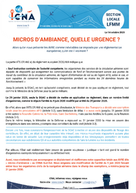 Micros d'ambiance, quelle urgence ?