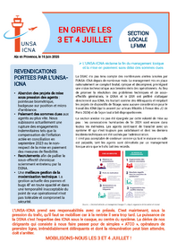 En grève les 3 et 4 juillet
