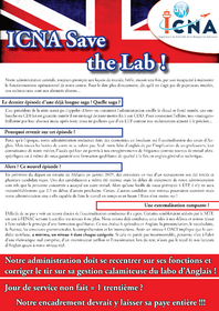 ICNA Save the Lab!