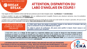 Attention, disparition du labo d'anglais en cours !