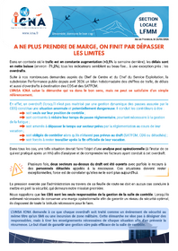 A ne plus prendre de marge, on finit par dépasser les limites