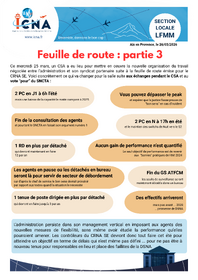 Feuille de route partie 3