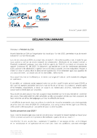 Déclaration liminaire CSA 7 janvier 2025