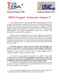 DSNA@export, appel au boycott