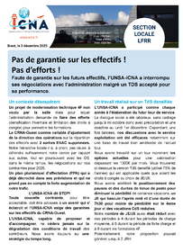 Pas de garantie sur les effectifs !  Pas d’efforts !