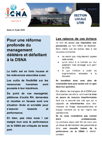 Pour une réforme profonde du management délétère et défaillant à la DSNA