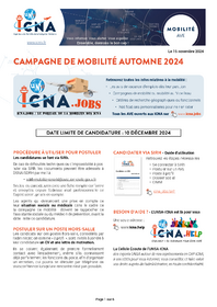 Campagne de mobilité Automne 2024