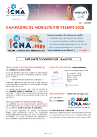 Campagne de mobilité Printemps 2026