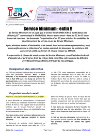 Service minimum en Martinique