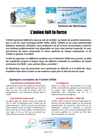 Communiqué UNSA Martinique