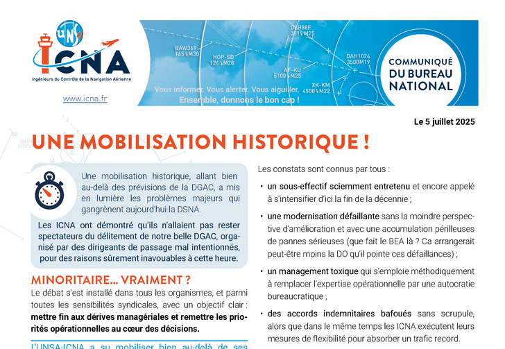 Une mobilisation historique