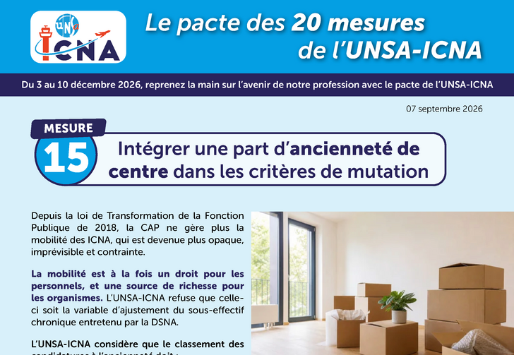 Mesure 15 : Intégrer une part d’ancienneté de centre dans les critères de mutation