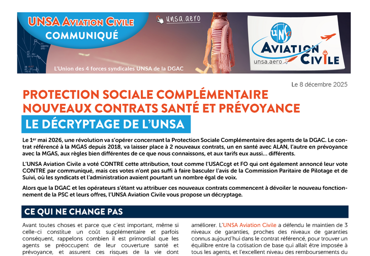 Protection Sociale Complémentaire, le décryptage de l'UNSA