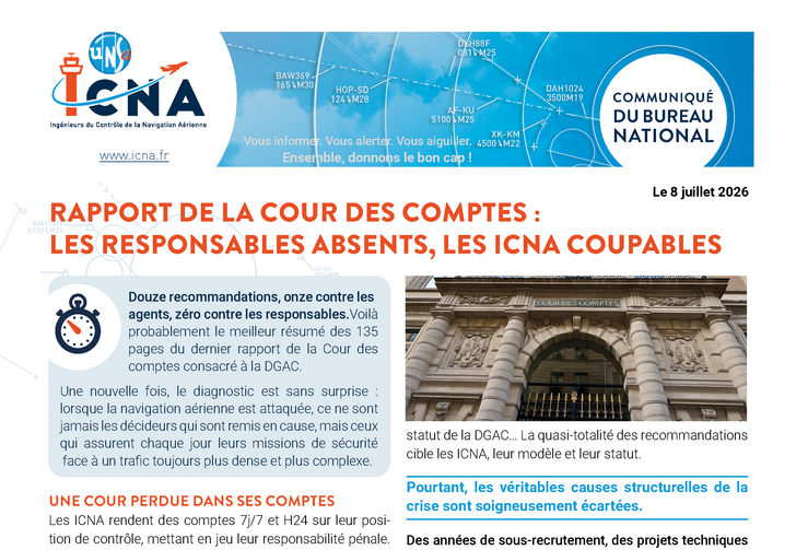 Rapport de la Cour des comptes : les responsables absents, les ICNA coupables