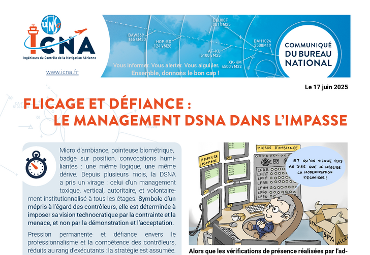 Flicage et défiance : le management DSNA dans l’impasse