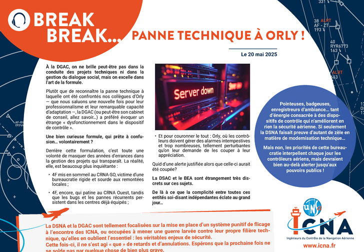 Panne technique à Orly