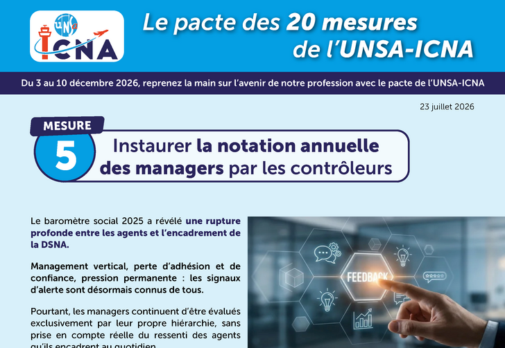 Mesure 5 : Instaurer la notation annuelle des managers par les contrôleurs