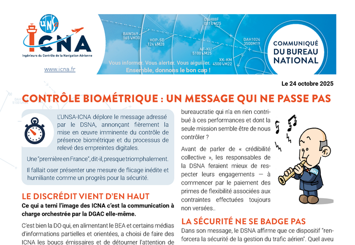 Contrôle biométrique : un message qui ne passe pas