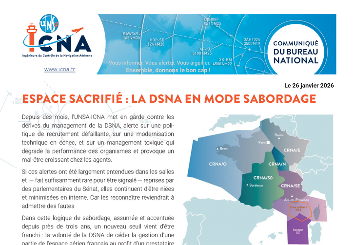 ESPACE SACRIFIÉ : LA DSNA EN MODE SABORDAGE