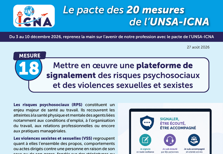 Mesure 18 : Mettre en œuvre une plateforme de signalement des risques psychosociaux et des violences sexuelles et sexistes
