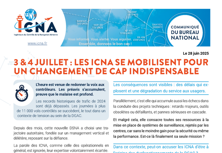 3 & 4 juillet : les ICNA se mobilisent pour un changement de cap indispensable