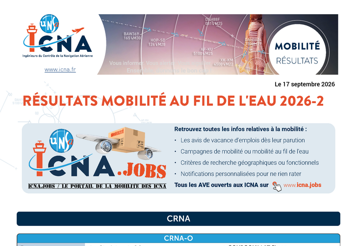 Résultats Mobilité au fil de l'eau 2026-2