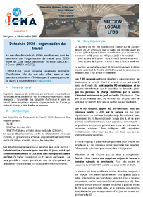 Organisation du travail des détachés en 2026