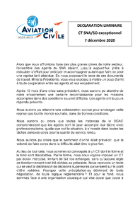 Déclaration liminaire CT SNA SO