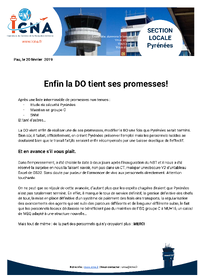 Communiqué effectif Pyrénées