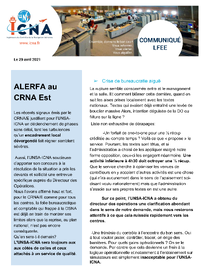 ALERFA au CRNA Est