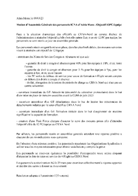 Motion d'AG 12PC/équipe