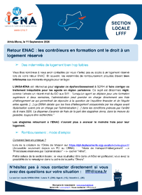 Retour ENAC : les contrôleurs en formation ont le droit à un logement réservé