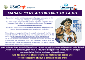Management autoritaire de la DO: ça se passe aussi à Lyon