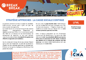 Stratégie Approches : la casse sociale continue